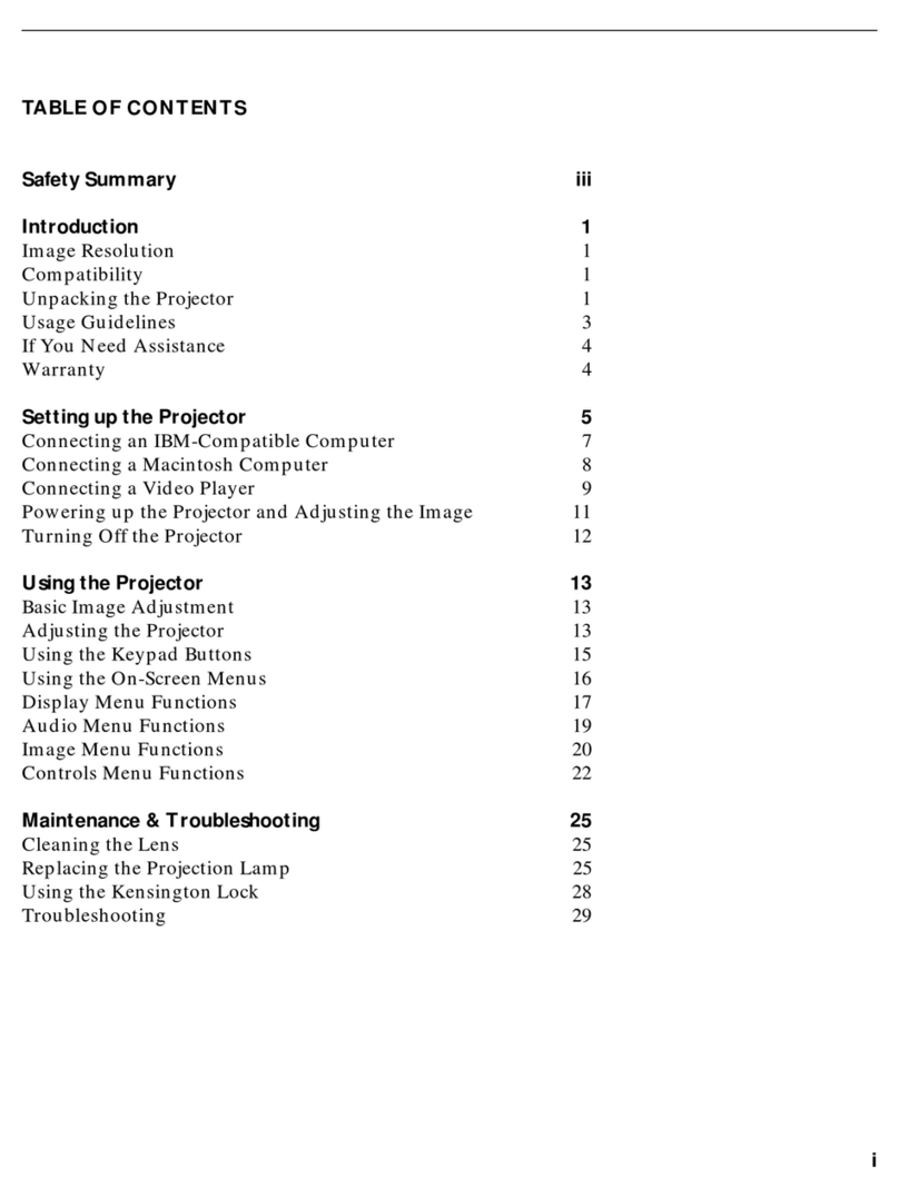 InFocus LP 425 LiteMount User manual