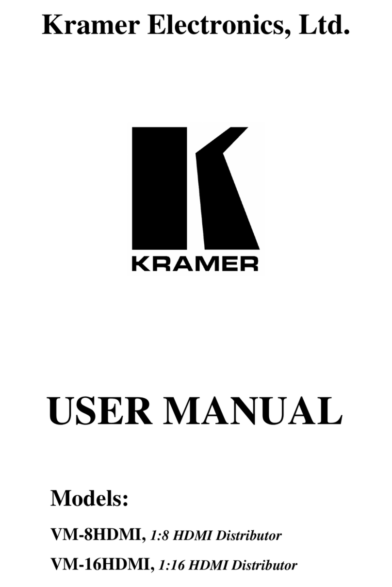 Kramer VM-16HDMI User manual Kramer VM-16HDMI User manual