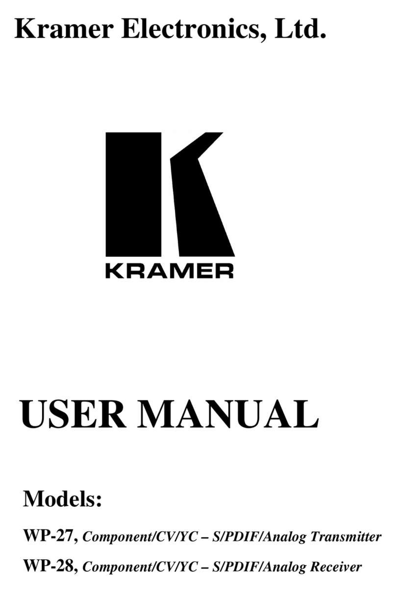 Kramer WP-28 User manual