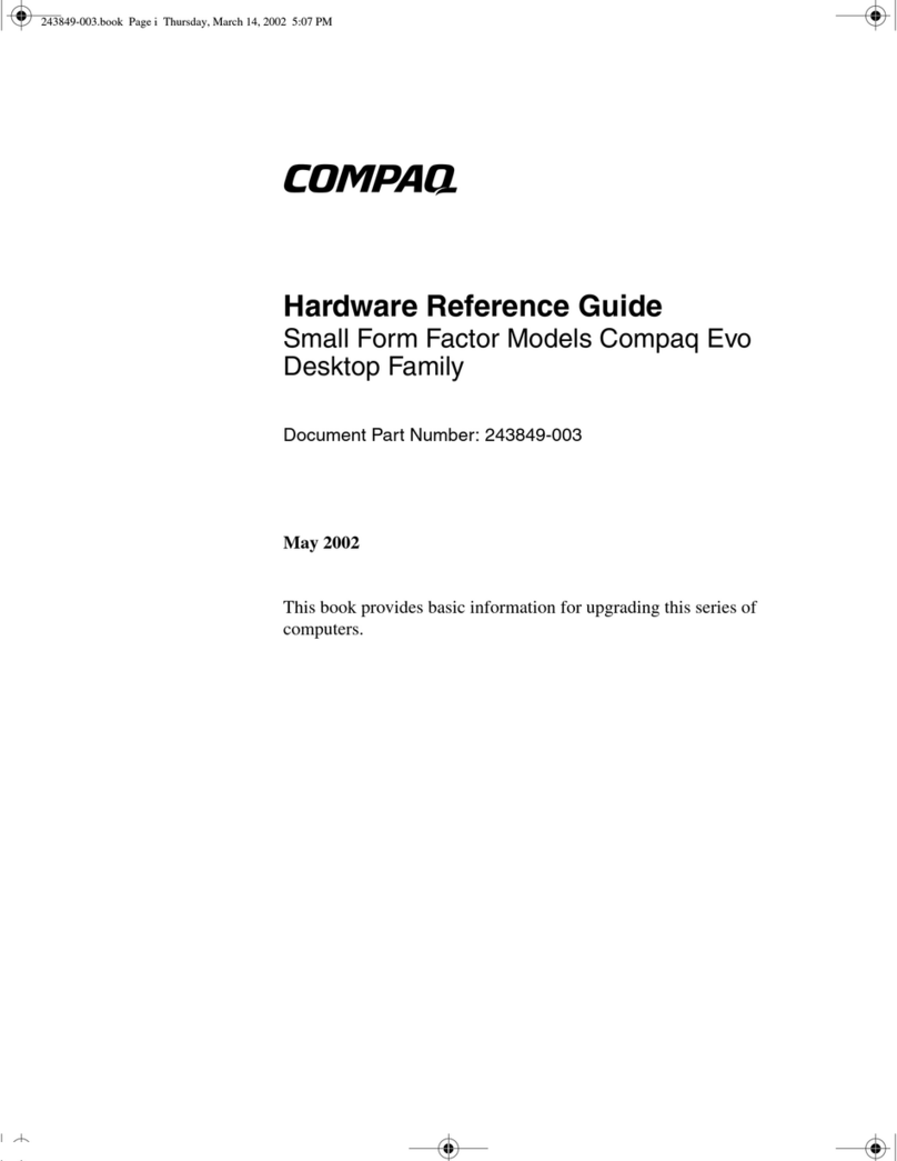 HP Compaq Evo d510 SFF Operating and maintenance manual
