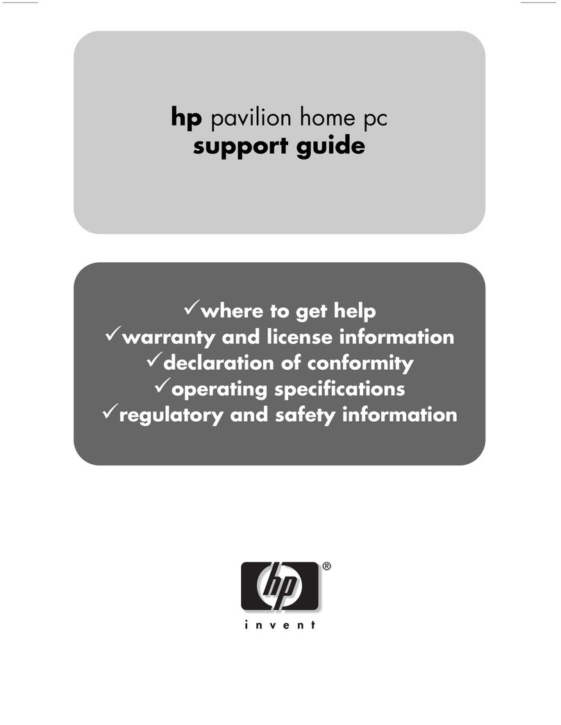 HP Pavilion t124 Installation instructions