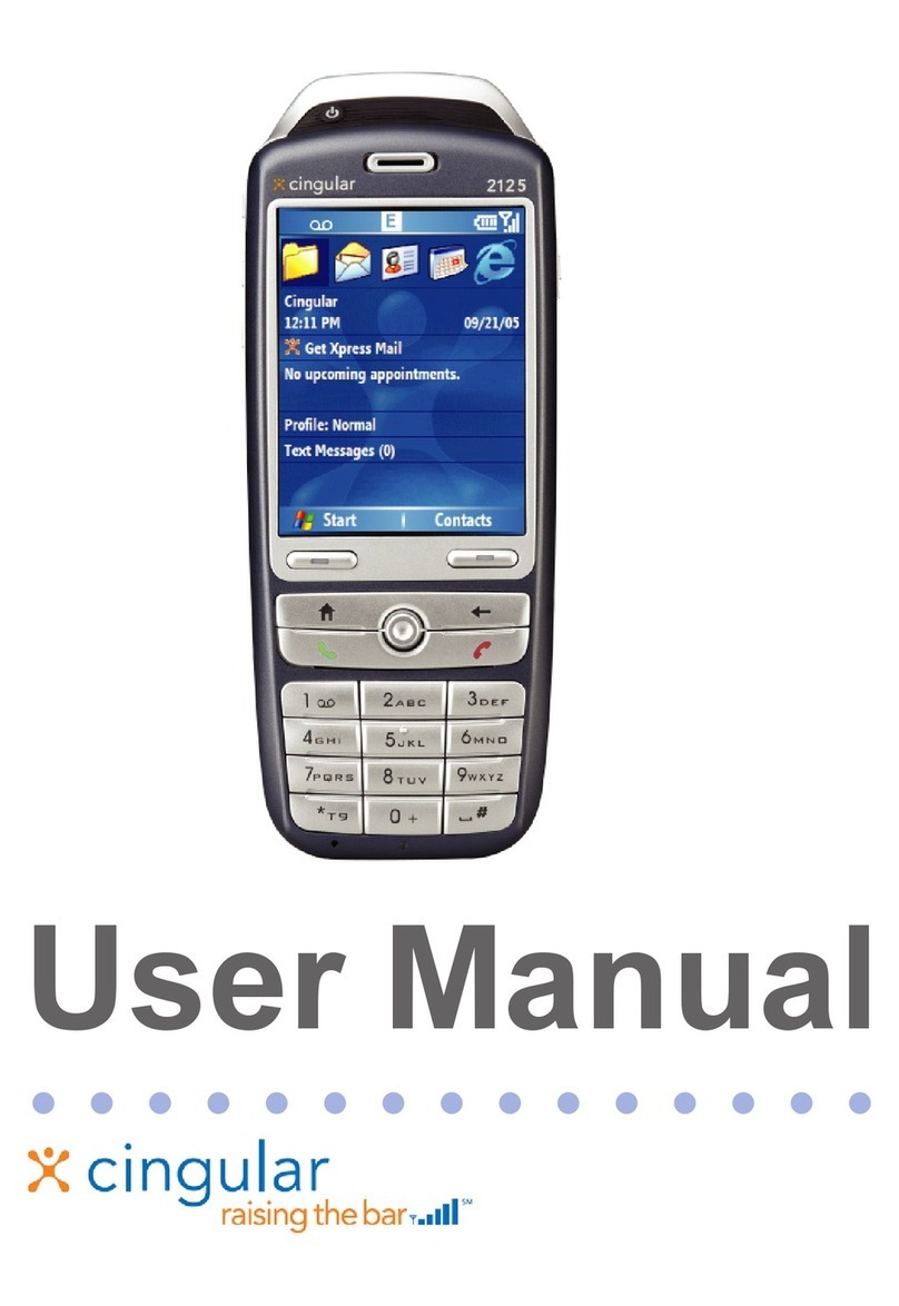 Cingular 2125 User manual Cingular 2125 User manual