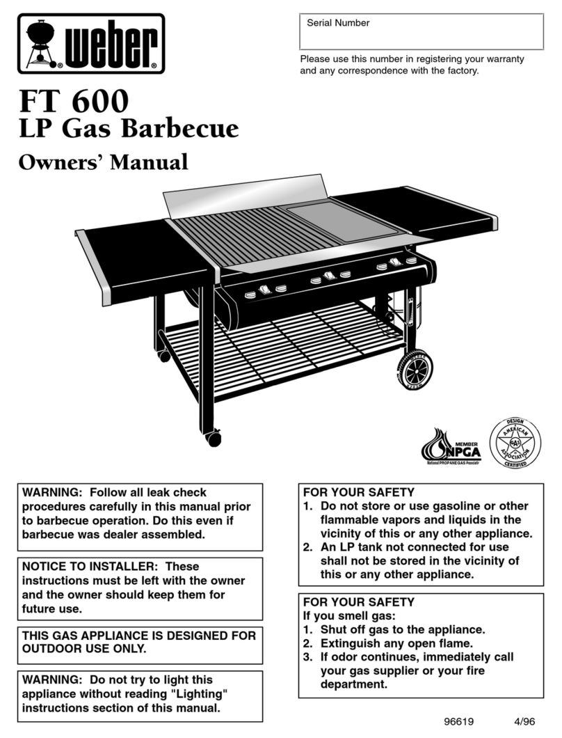Weber FT 600 User manual