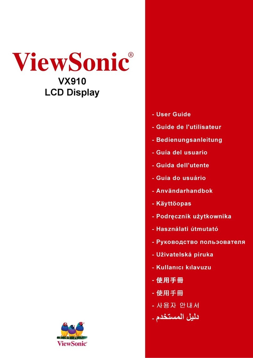 ViewSonic VX910 - 19" LCD Monitor User manual