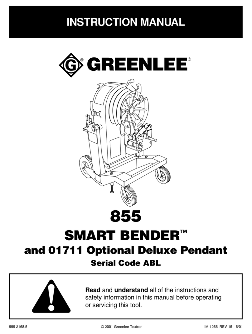 Greenlee 855 User manual