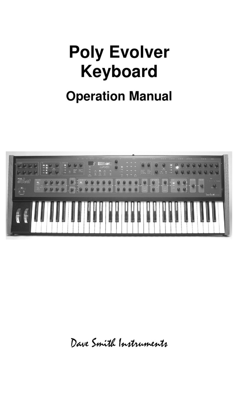 Dave Smith Instruments Poly Evolver User manual