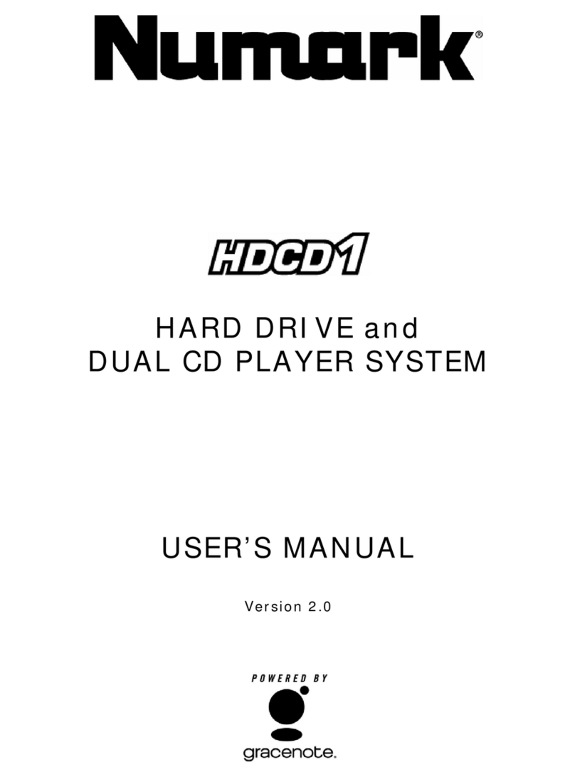 Numark HDCD1 User manual