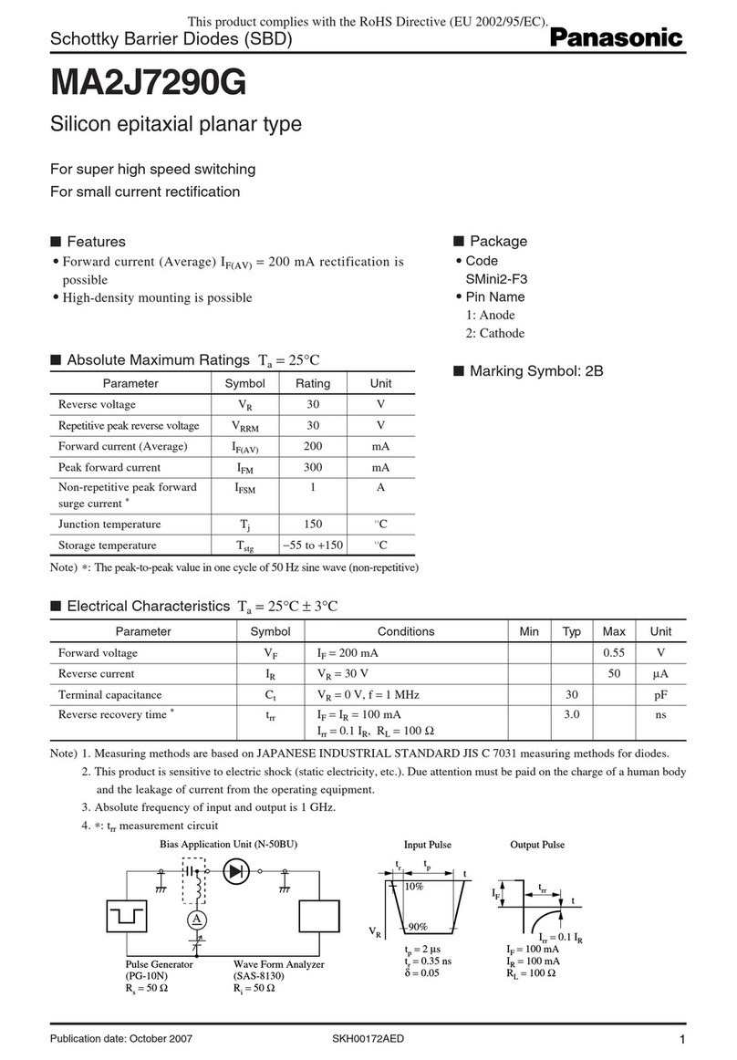Panasonic MA2J7290G User manual