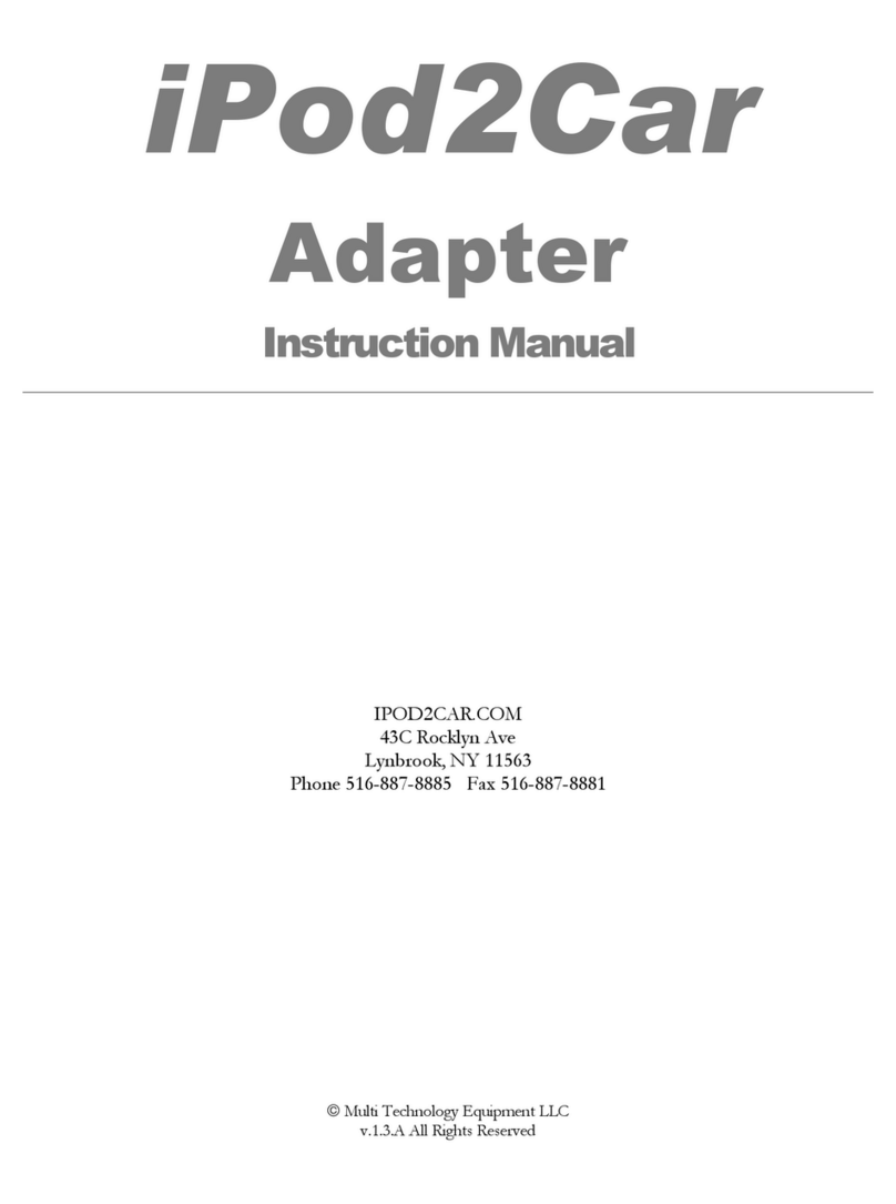 Peripheral Electronics iPod2car User manual