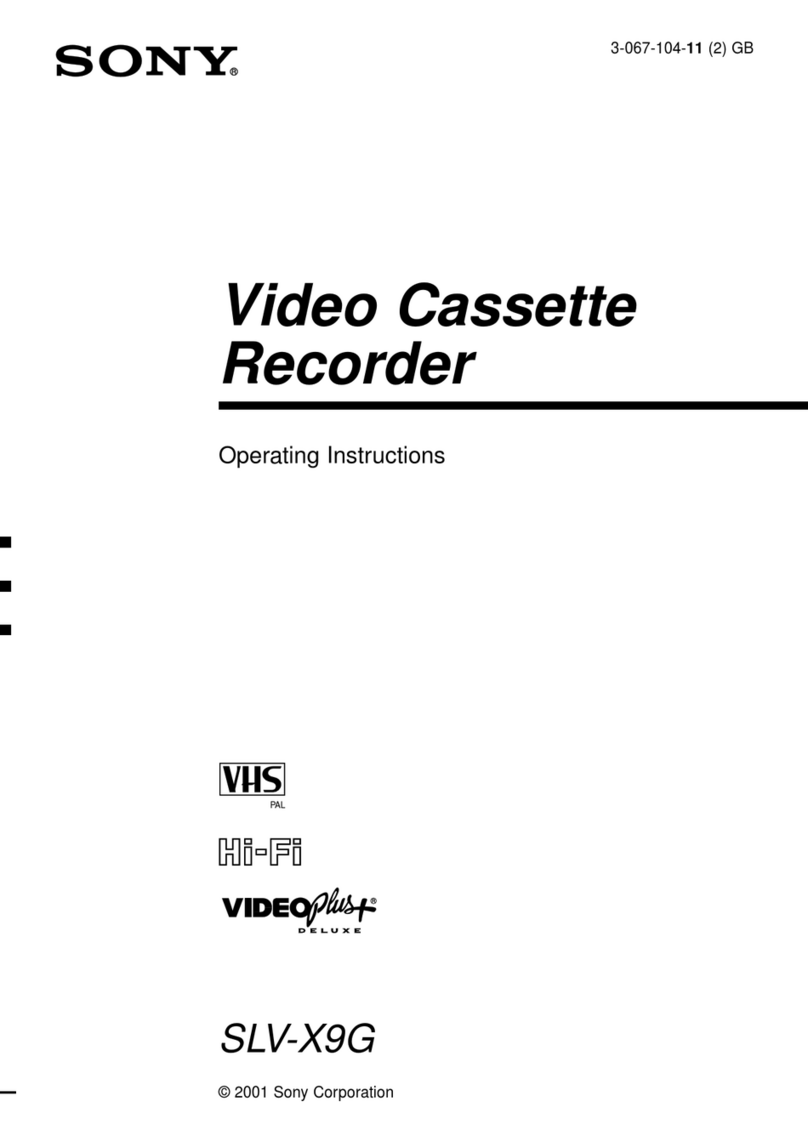 Sony SLV-X9G User manual