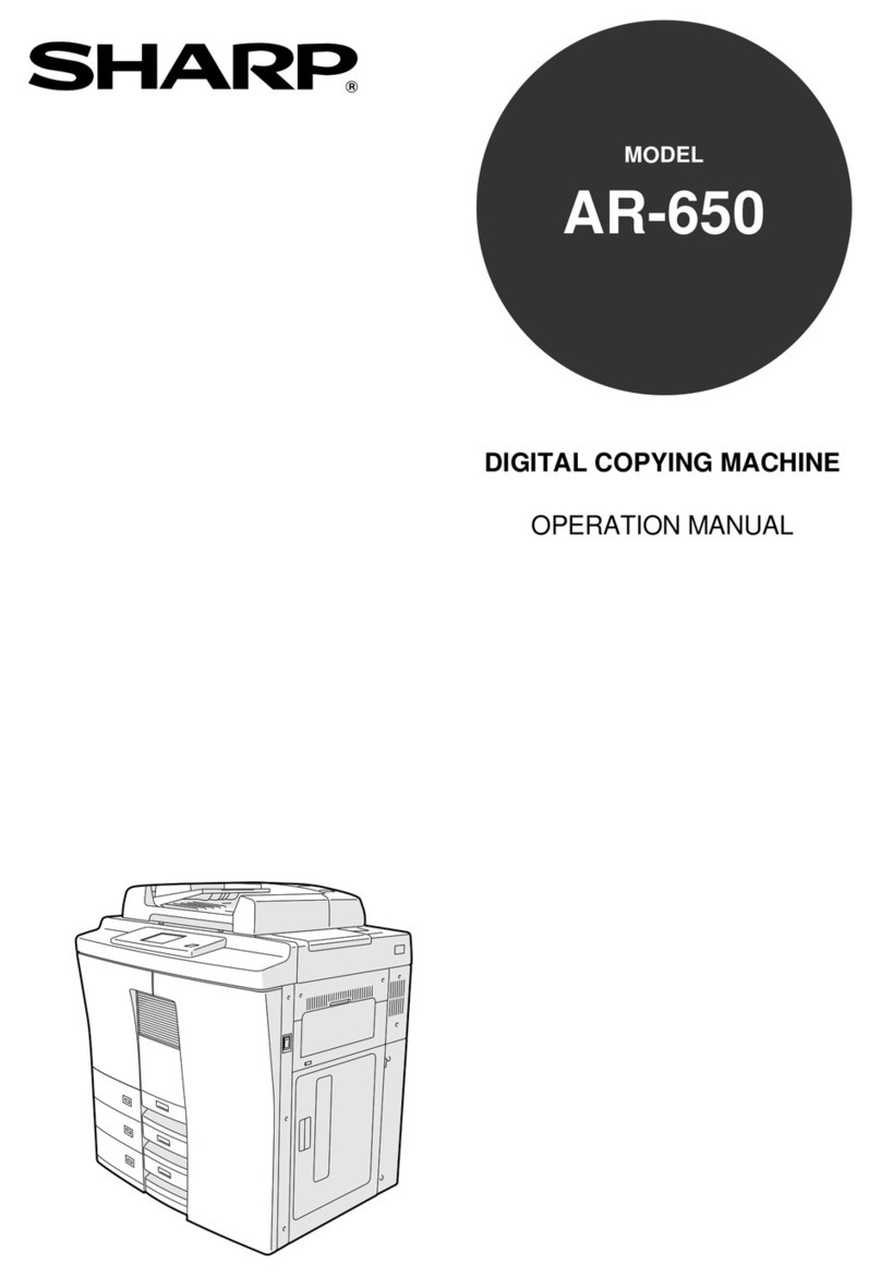 Sharp AR-650 User manual