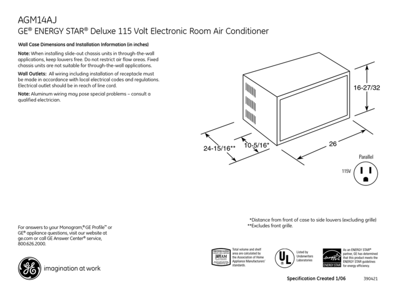 GE AGM14AJ User manual