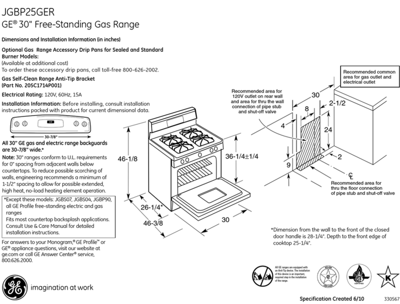 GE JGBP25GERSA Manual