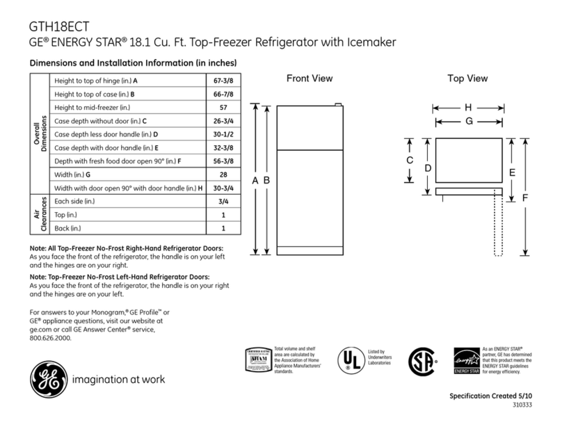 GE GTH18ECT Manual