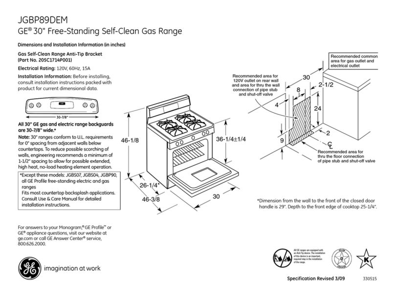 GE JGBP89DEM Manual