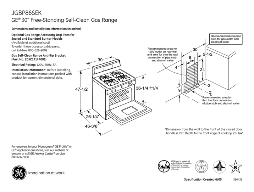 GE JGBP86SEKSS Manual