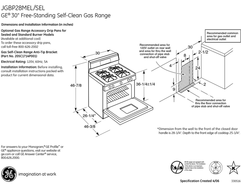 GE JGBP28MELBS Manual