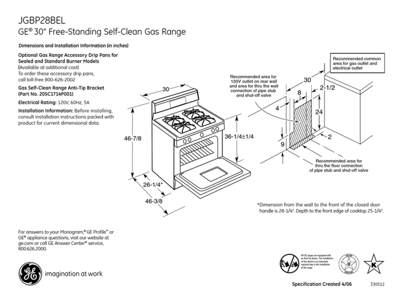 GE JGBP28BELWH Manual