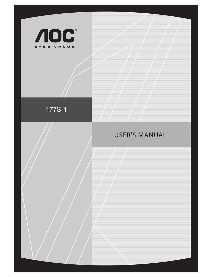 AOC 177S User manual