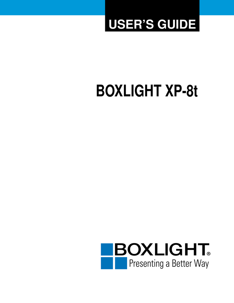 BOXLIGHT XP-8t User manual