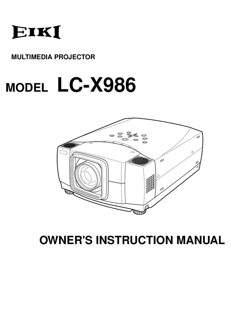 Eiki LC-X986 Setup guide