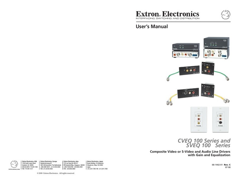 Extron electronics A-3 User manual