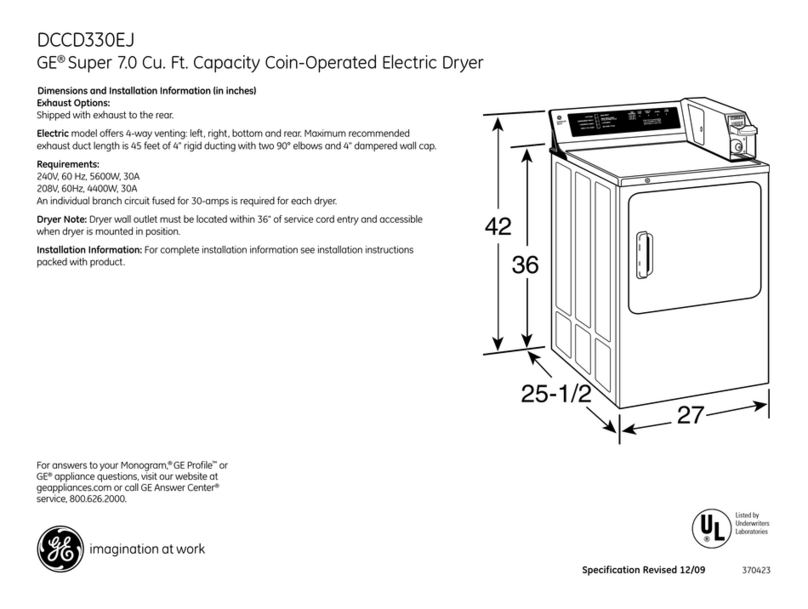 GE DCCD330EJ Manual