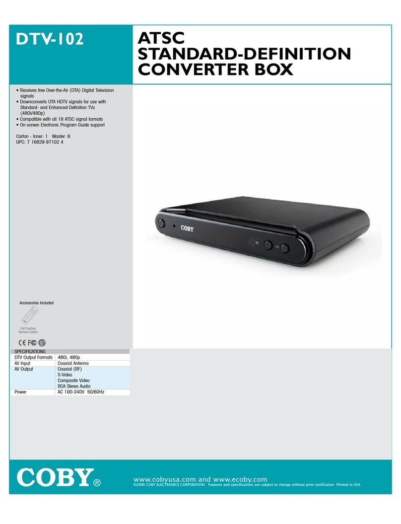Coby DTV-102 User manual