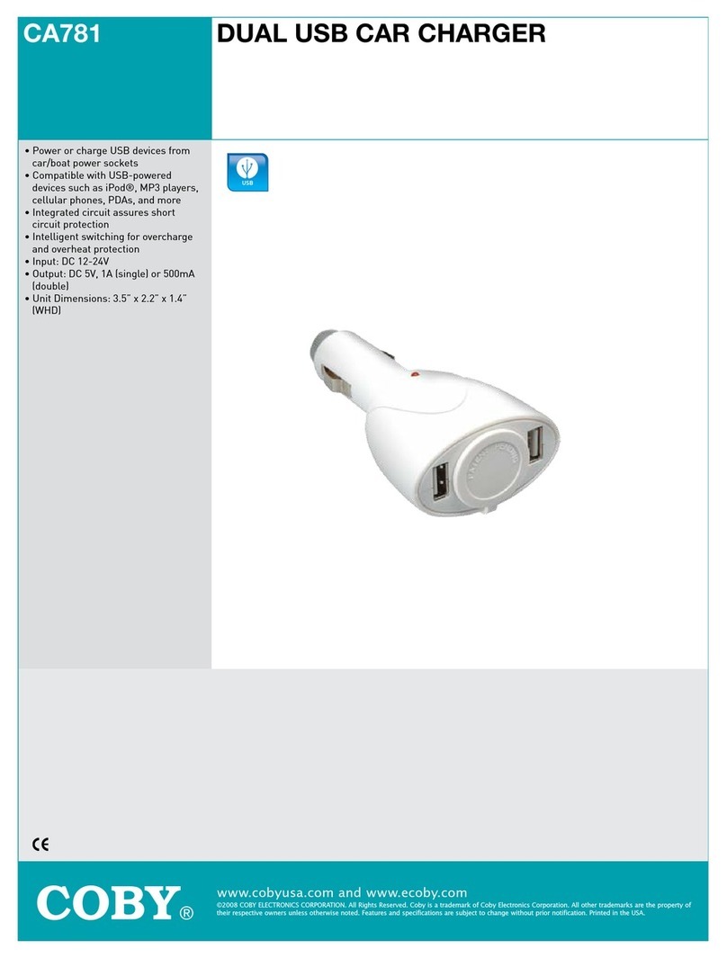 Coby COBY CA781 User manual