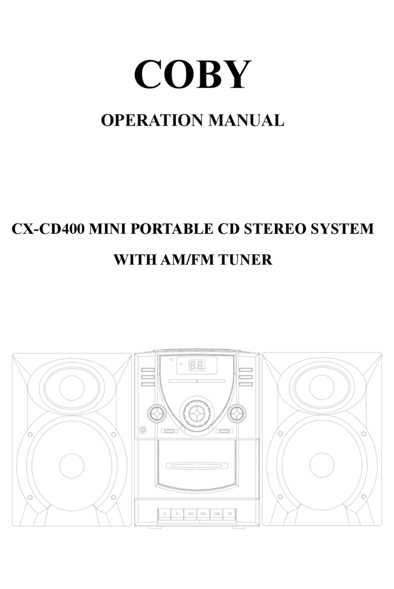Coby CX CX-CD400 User manual Coby CX CX-CD400 User manual