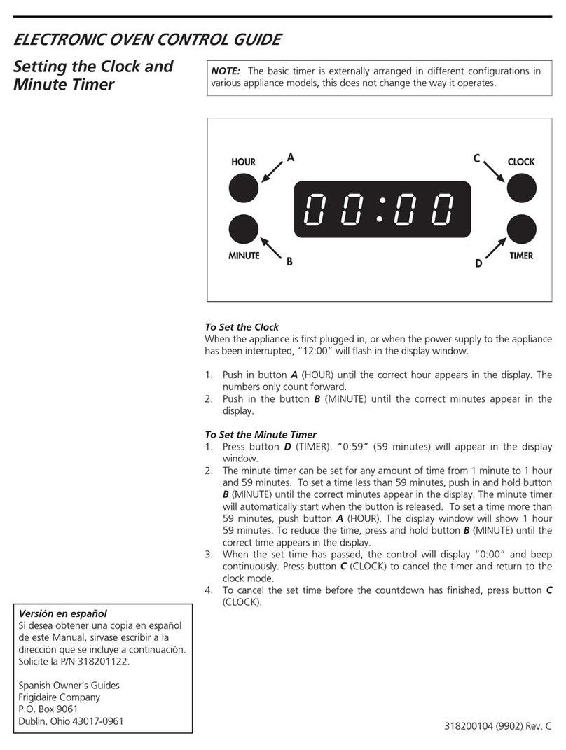 Frigidaire FEB702CESG Use and maintenance manual