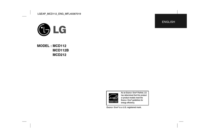 LG MCD212 User manual