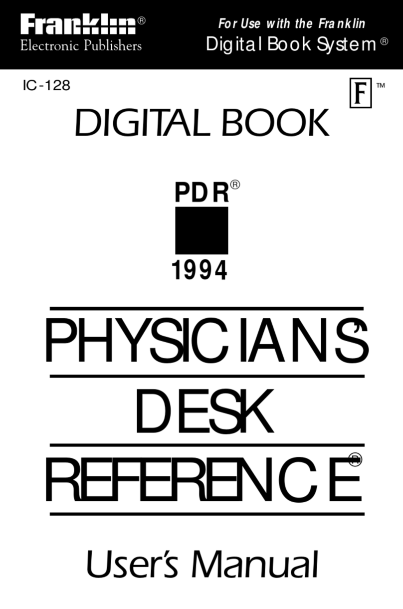Franklin IC-128 User manual Franklin IC-128 User manual