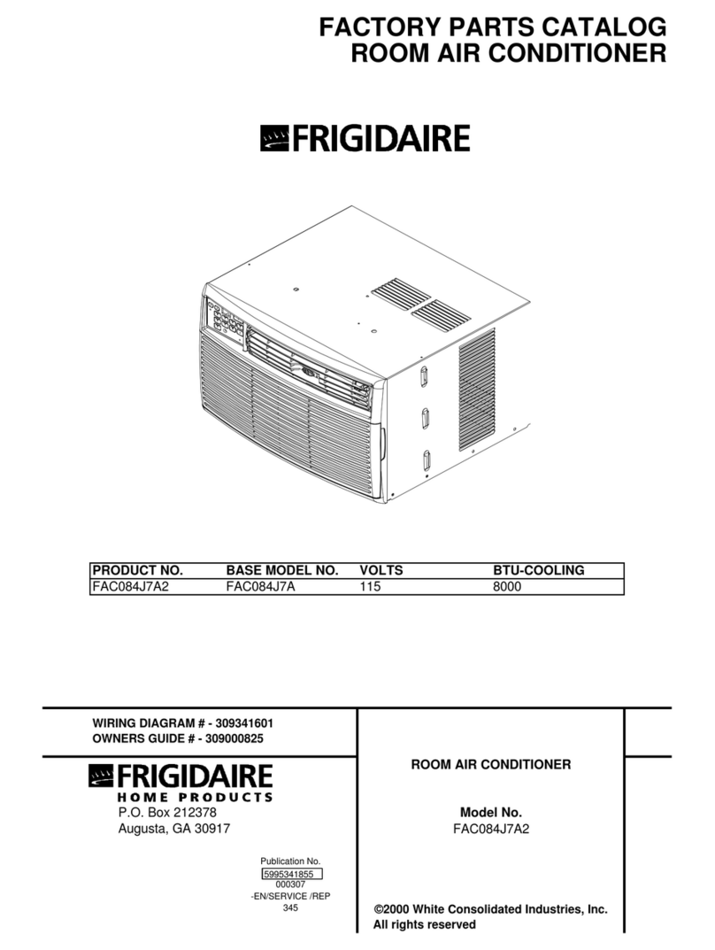 Frigidaire FAC084J7A2 User manual