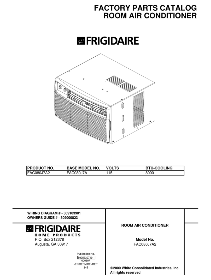 Frigidaire FAC080J7A2 User manual