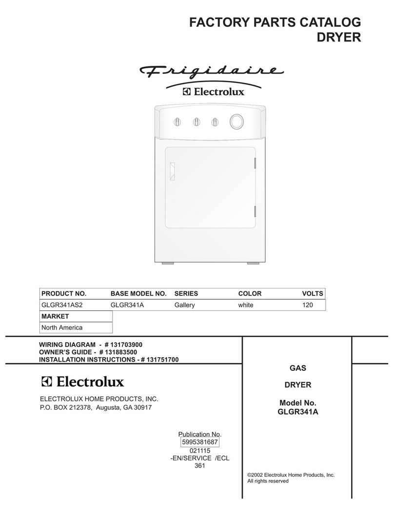 Frigidaire GLGR341A User manual