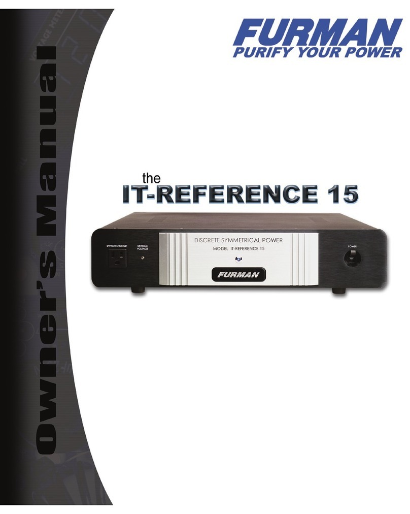 Furman ITReference15 User manual