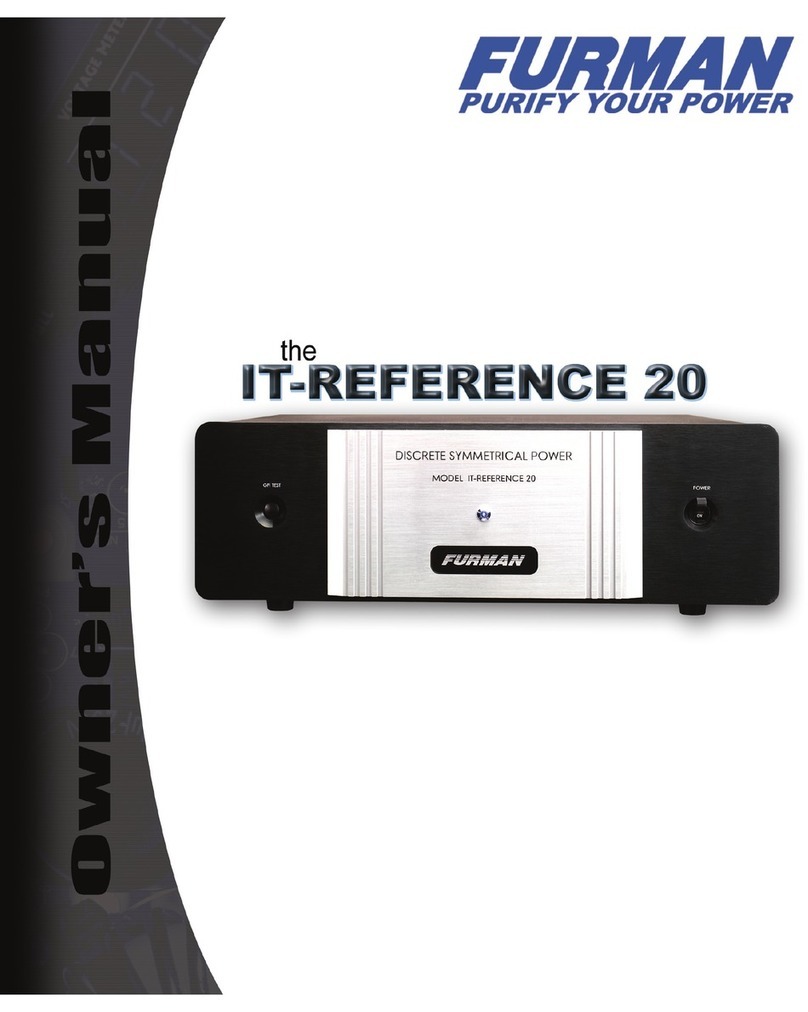Furman ITReference20 User manual