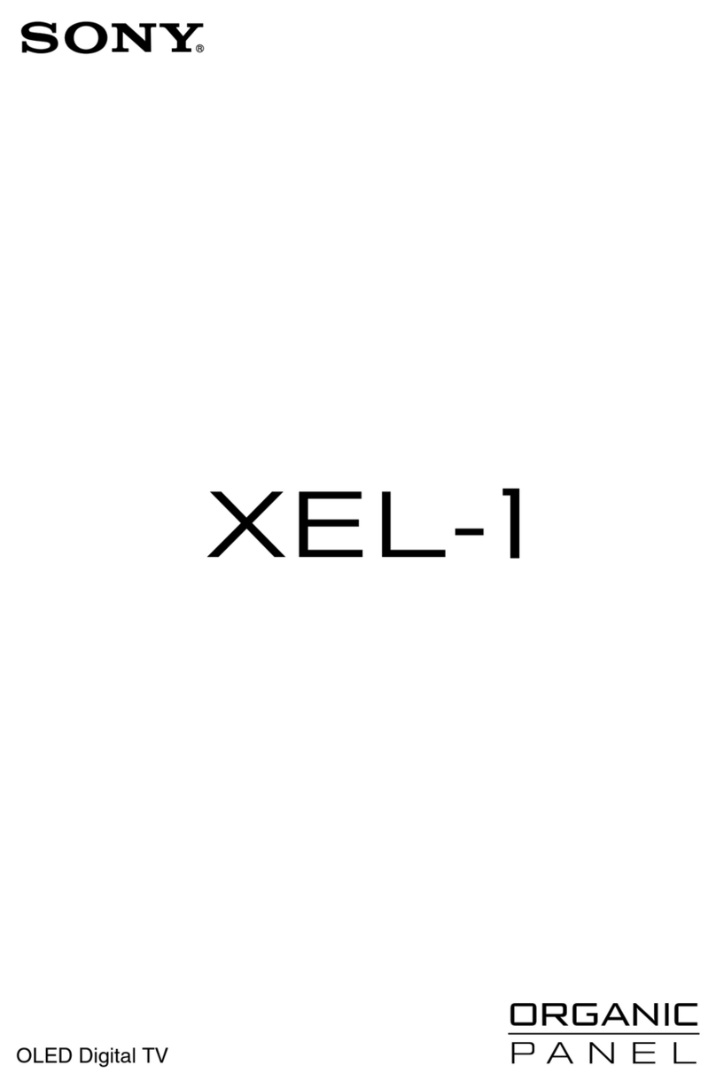 Sony XEL-1 - 11" OLED TV operating instructions