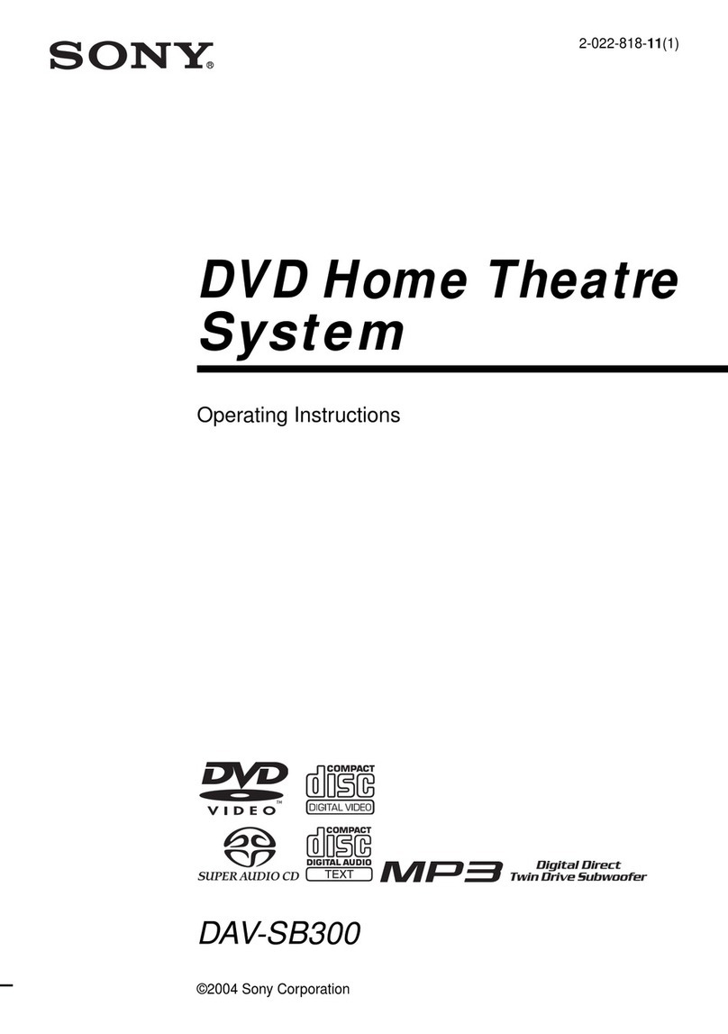 Sony DAV-SB300 User manual