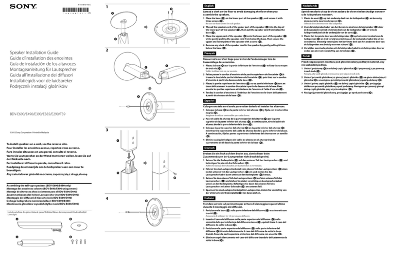 Sony BDV-E690 User manual