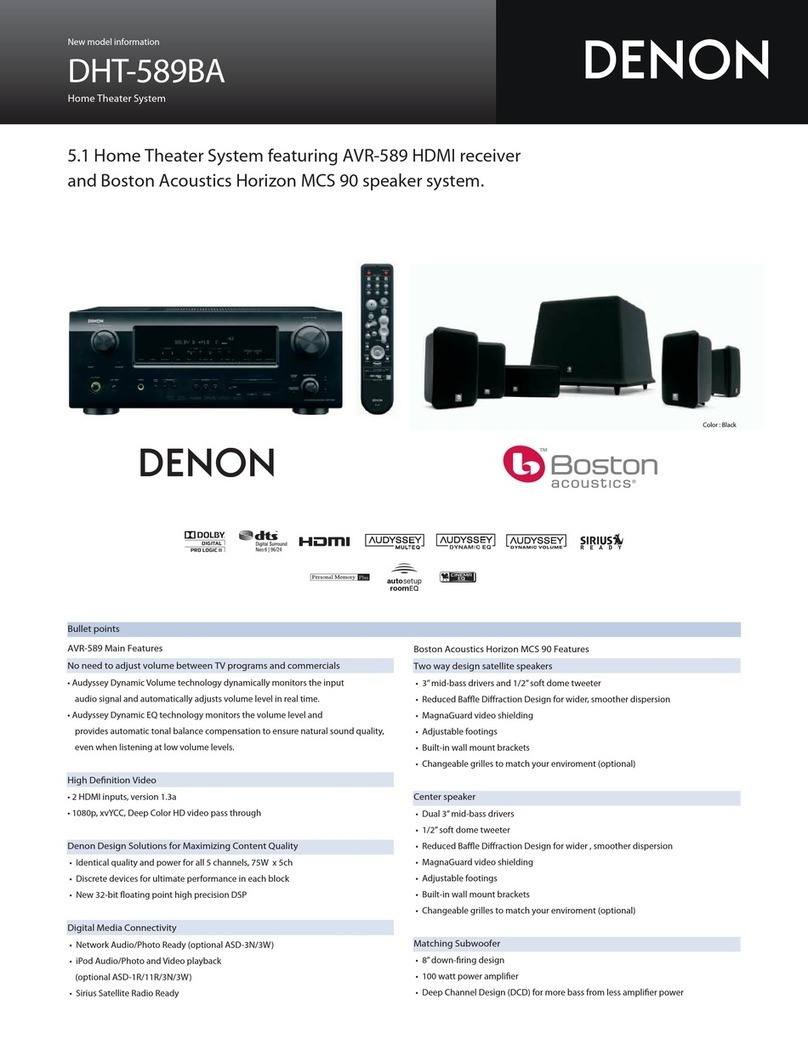 Denon DHT-589BA User manual