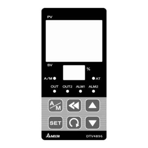 Delta Electronics Valve Temperature Controller DTV User manual