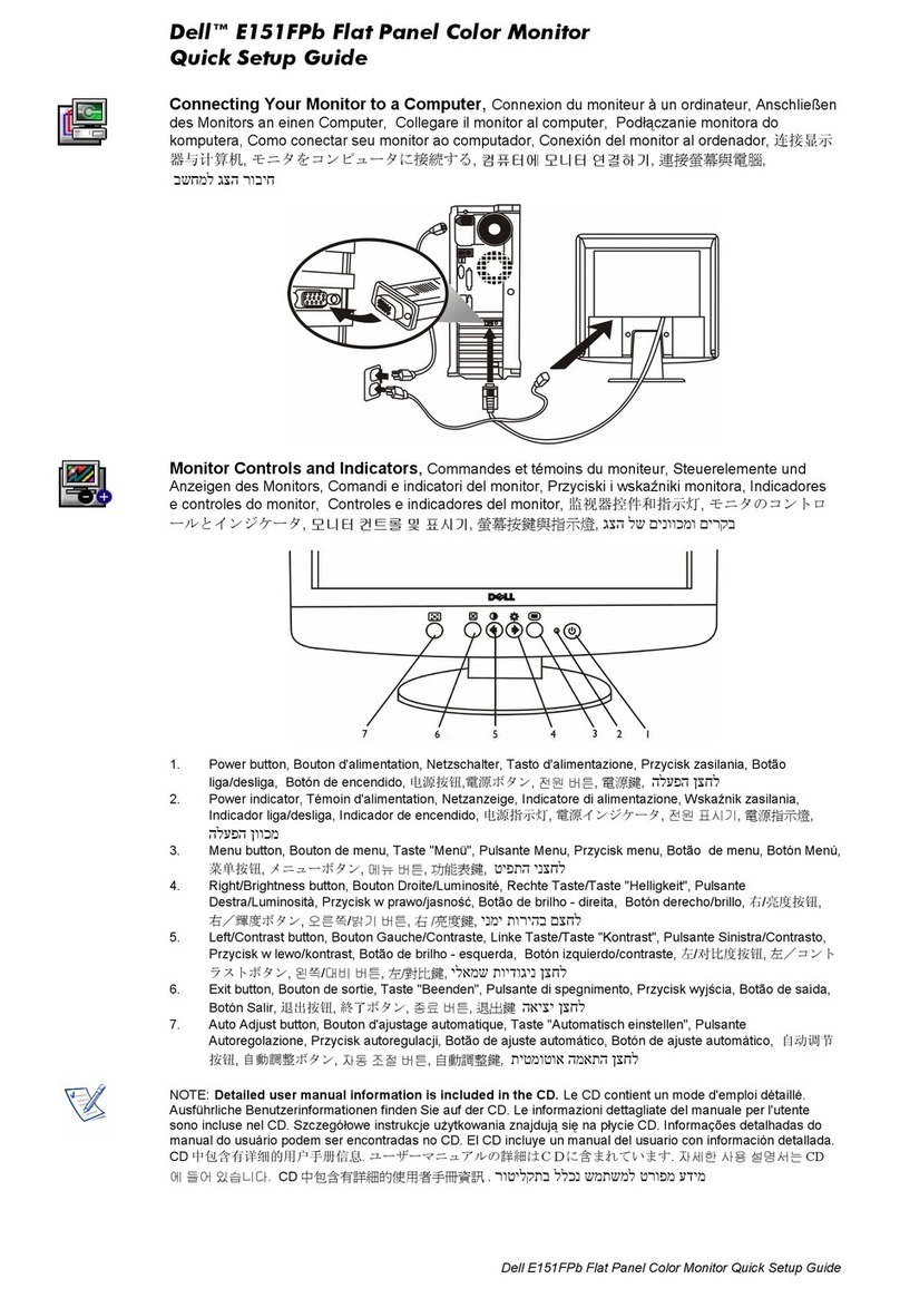 Dell E151FPb User manual