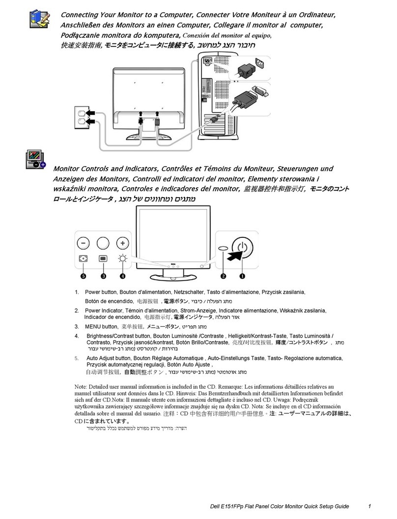 Dell E151FPp User manual