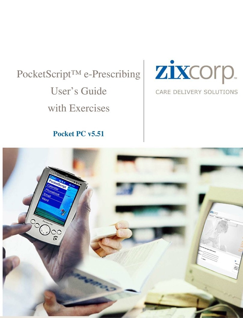 ZixCorp PocketScriptTM User manual