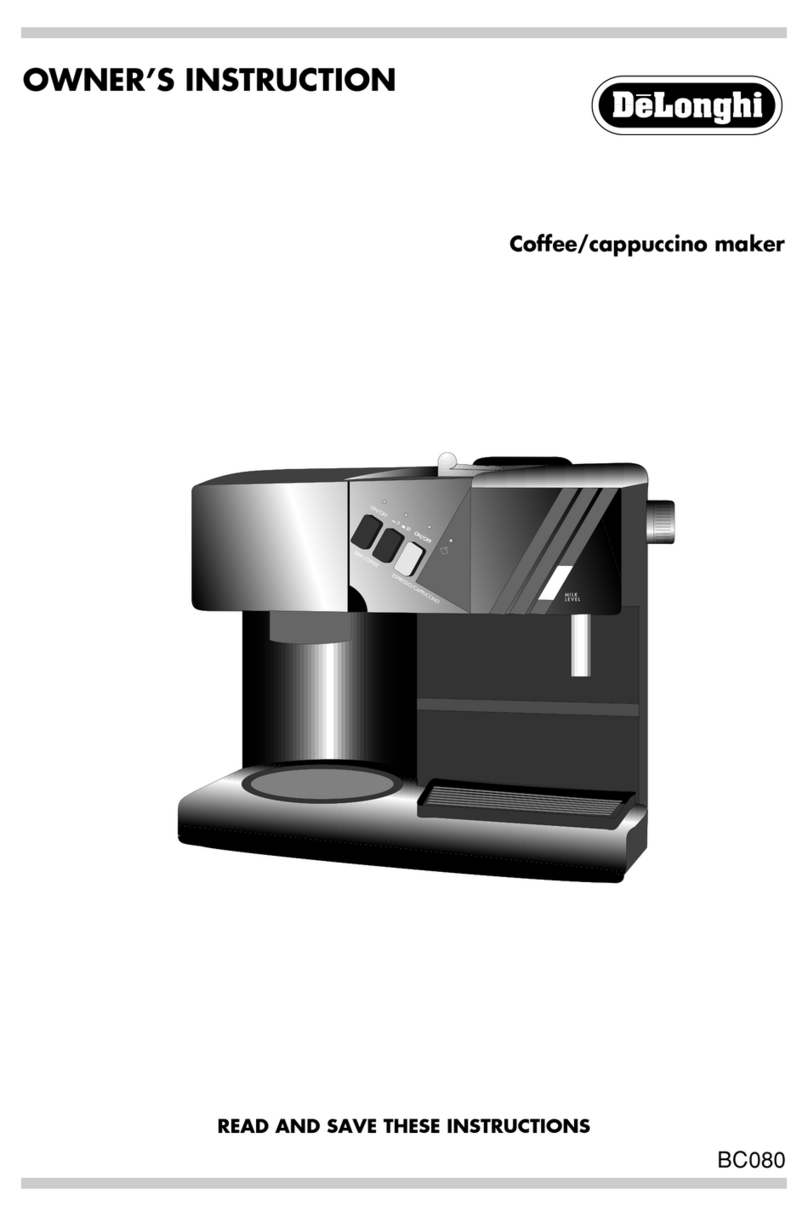 DeLonghi BCO80 User manual