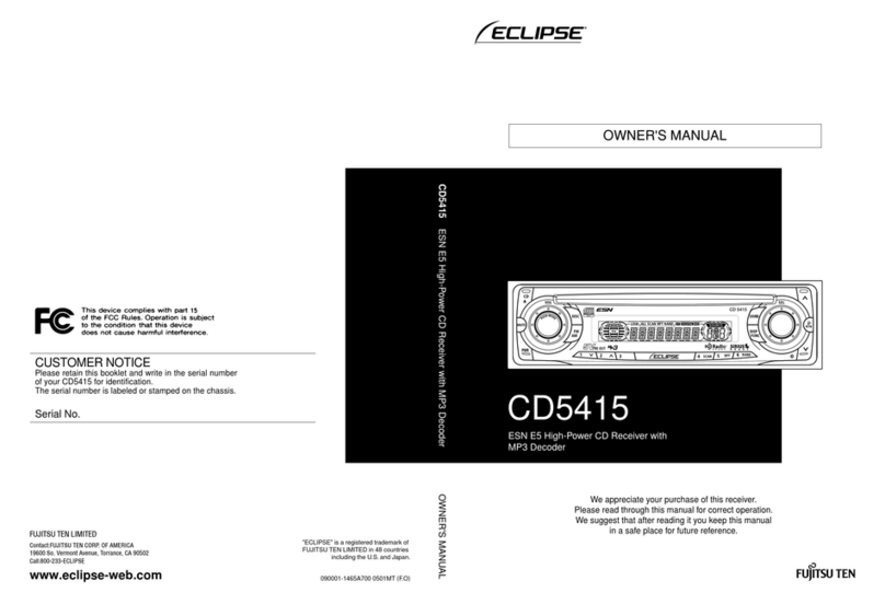 Eclipse CD5415 User manual