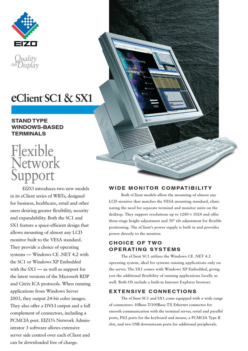 Eizo eClient SC1 User manual