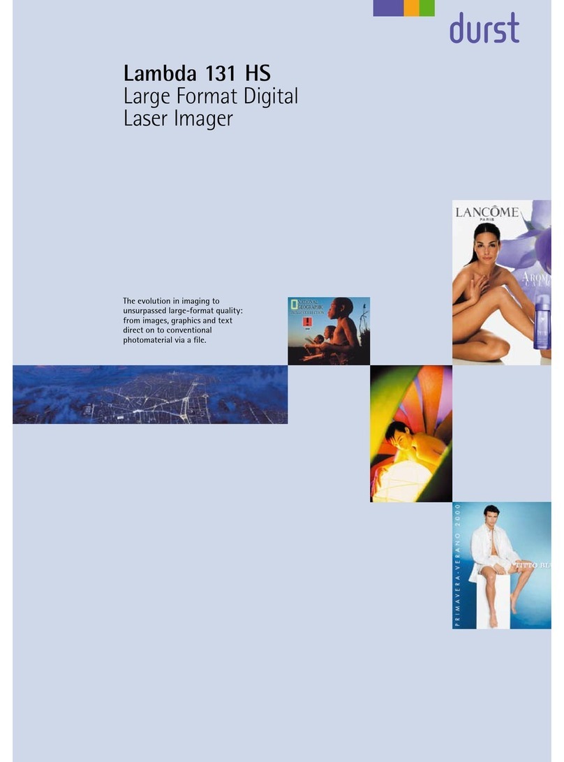 Durst Lambda 131 HS User manual